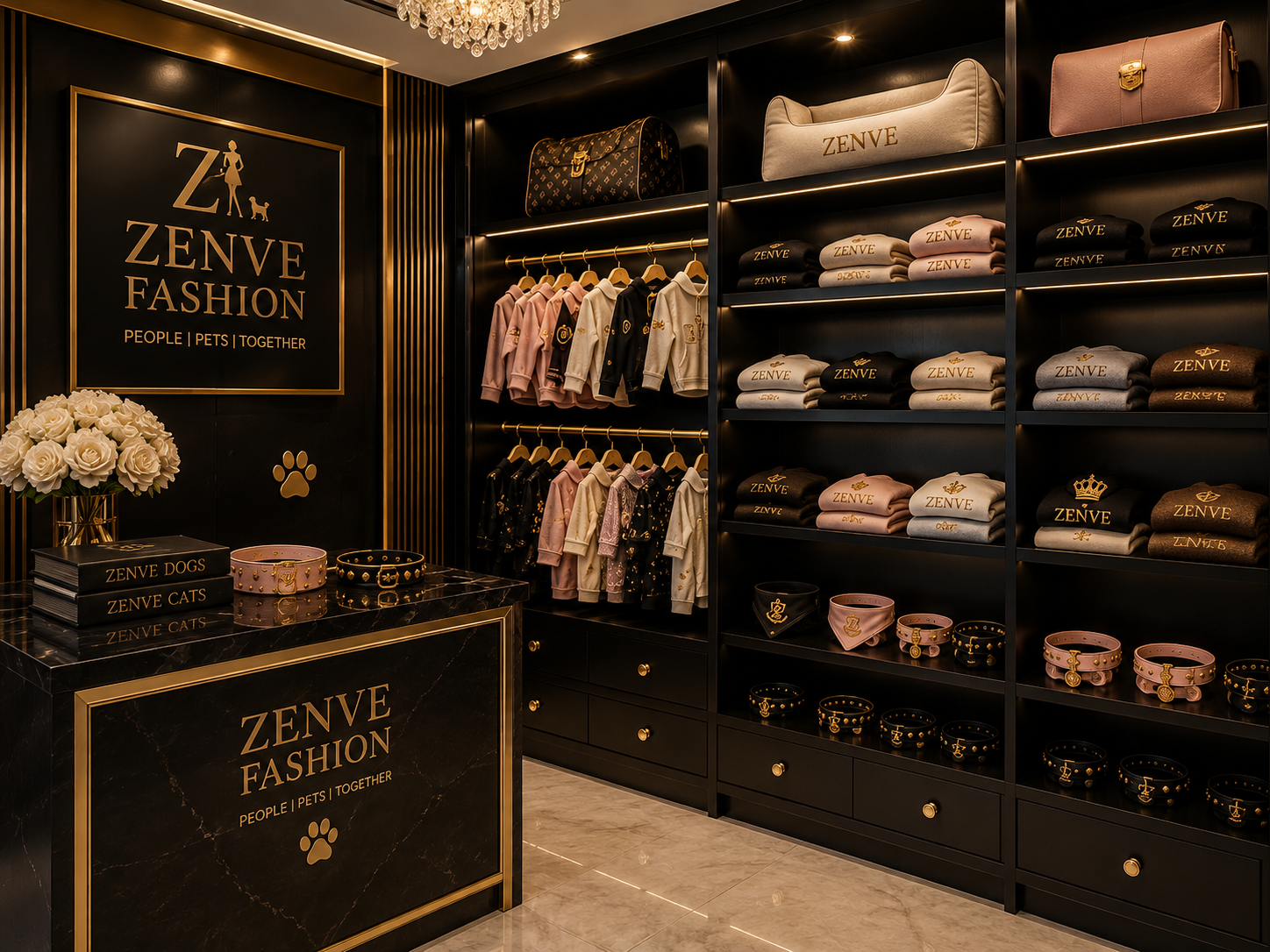 Zenve pet fashion inventory hub in Mumbai with two-level storage of pet and twin outfits