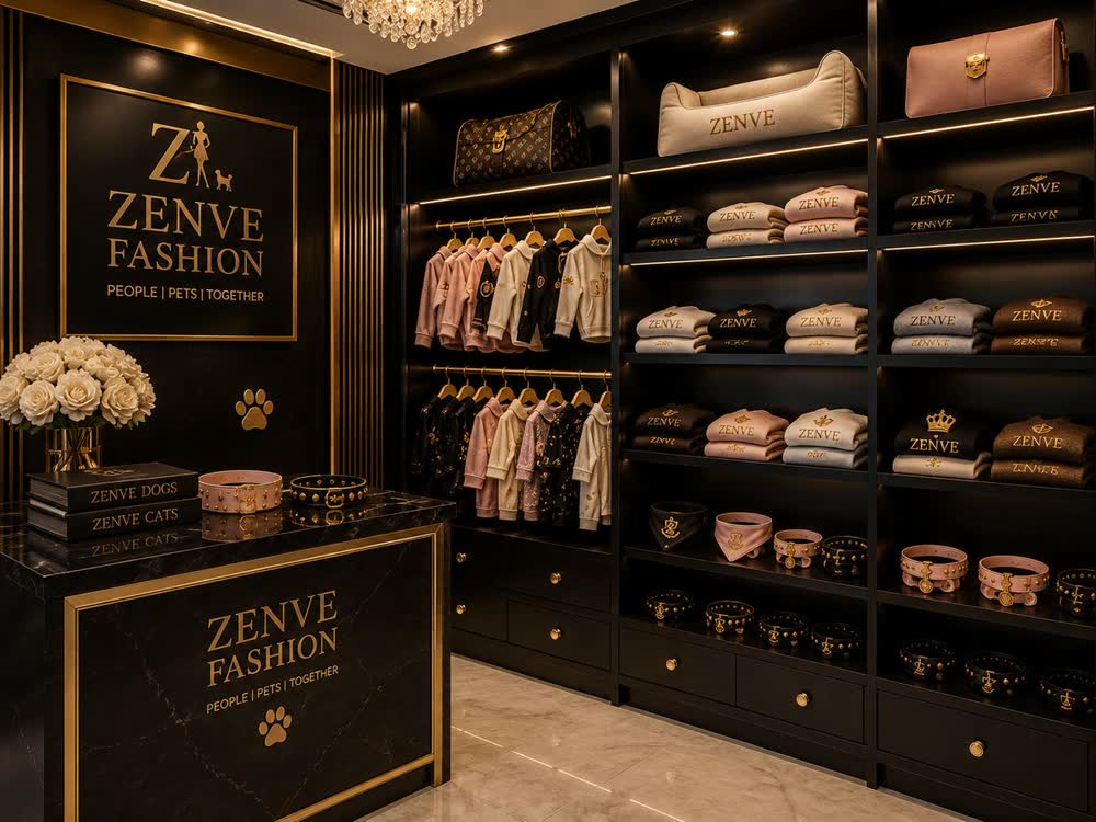 Zenve pet fashion inventory hub in Mumbai with two-level storage of pet and twin outfits